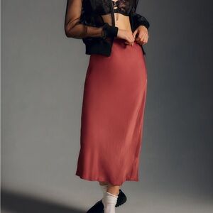 NWT Anthropologie Elyse Slip Skirt